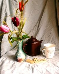 Close-up of flowers in vase