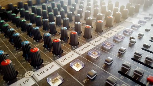 Full frame shot of buttons