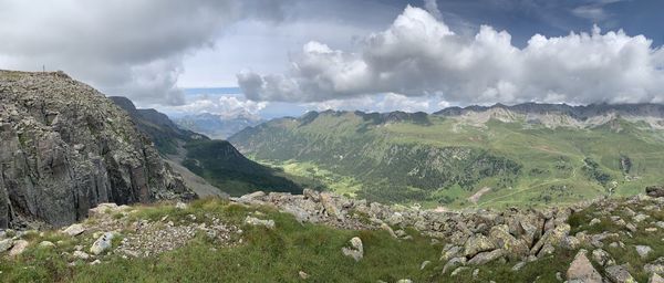 Panoramic view of landscape against sky