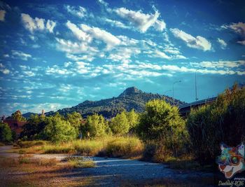 Scenic view of landscape against sky