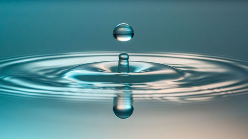 Close-up of water splash on black background