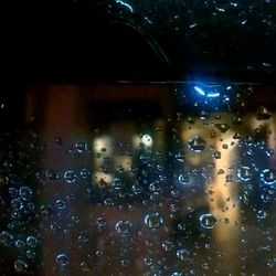 Raindrops on window
