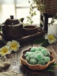 Close-up of potted plant on table