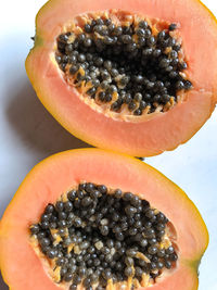 Close-up of fruit salad in plate