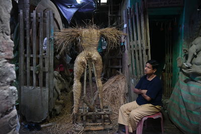 People in kumartuli, kolkata 