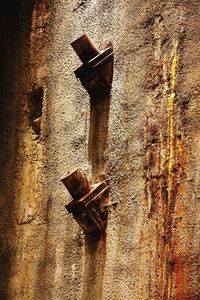 Close-up of rusty metallic structure