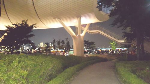 Road amidst trees against sky