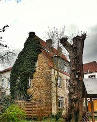 Low angle view of building against sky