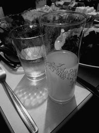 Close-up of drink on table