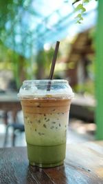 Close-up of drink on table