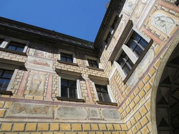 Low angle view of building against sky