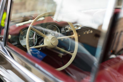 Close-up of vintage car