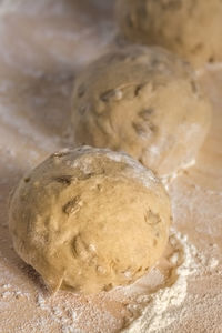 Close-up of bread on table