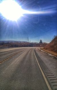 Road passing through landscape