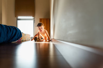 Man and woman at home