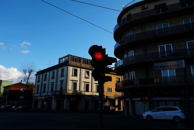 Low angle view of buildings against sky