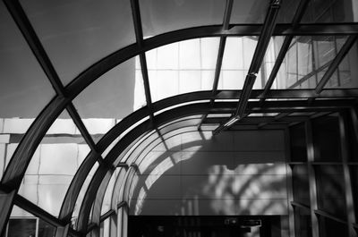 Low angle view of modern building against sky