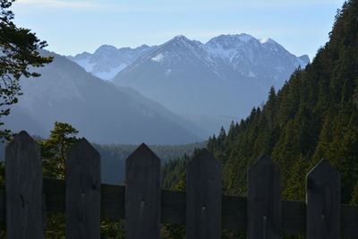 Panoramic view of mountain range