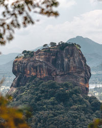 Scenic view of rocky mountains against sky