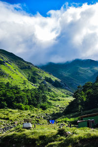 Scenic view of landscape against sky