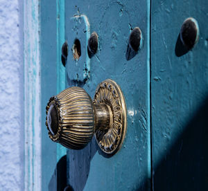 Close-up of closed door