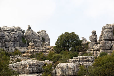 Ruins of a temple against clear sky