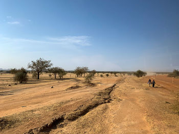 Scenic view of desert against sky