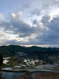 Scenic view of landscape against sky