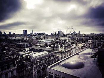 High angle view of cityscape