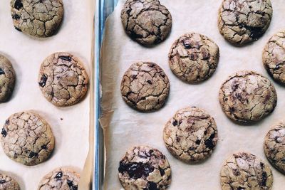 Directly above shot of cookies