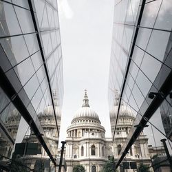 Low angle view of buildings in london