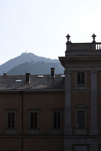 Low angle view of buildings against sky