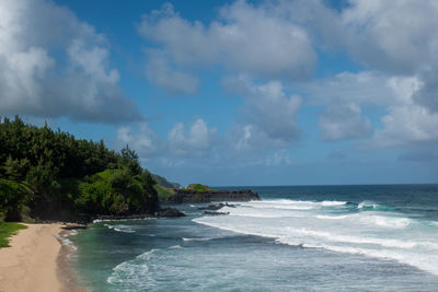 Scenic view of sea against sky