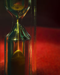 Close-up of wine glass on table