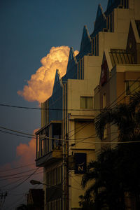 Low angle view of buildings against sky