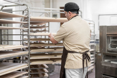 Baker preparing food at bakery