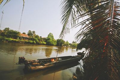 Boats in sea