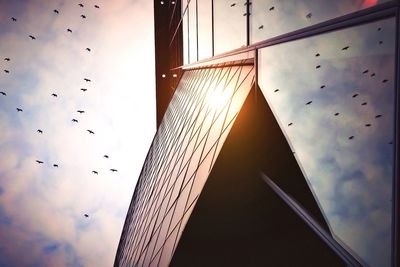 Low angle view of building against sky