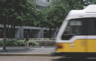 Cars on road in city