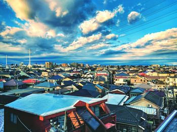 Cityscape against sky