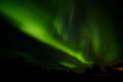 Low angle view of sky at night