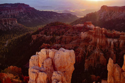 View of rock formations