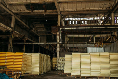 Interior of abandoned factory