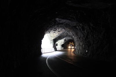 Illuminated tunnel