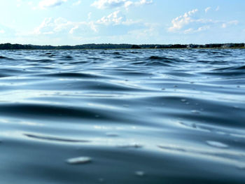 Surface level of sea against sky