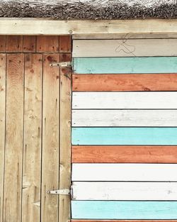 Close-up of wooden door