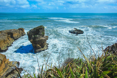 Scenic view of sea against sky