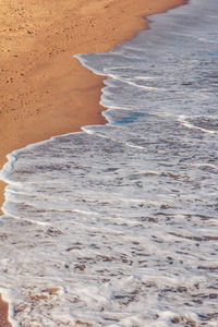 High angle view of beach