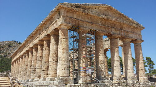 Low angle view of historical building