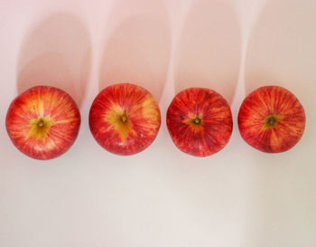 Directly above shot of fruits on table